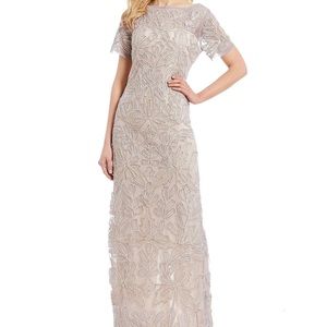 JS Collections Beaded Mesh Soutache Gown NWT - great holiday dress!